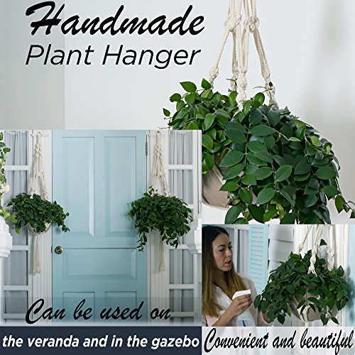 Bulky Plant Hanger Macrame Handmade Indoor Outdoor Decoration Hang...