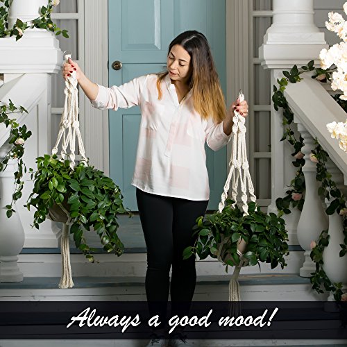 Bulky Plant Hanger Macrame Handmade Indoor Outdoor Decoration Hang...