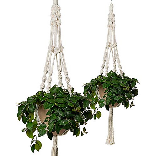 Bulky Plant Hanger Macrame Handmade Indoor Outdoor Decoration Hang...