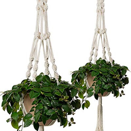 Bulky Plant Hanger Macrame Handmade Indoor Outdoor Decoration Hang...