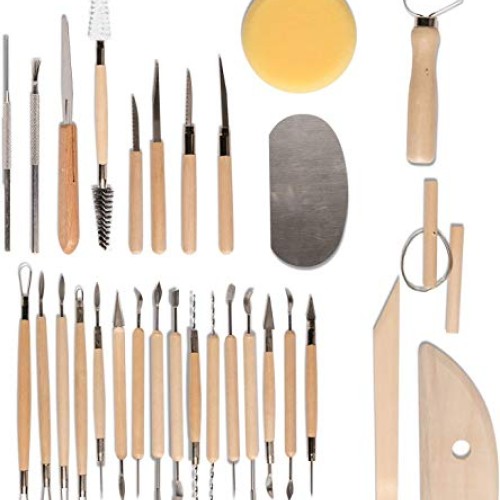 Pottery Tools by L&L - Clay Sculpting Tools for Clay Pottery - 30 ...