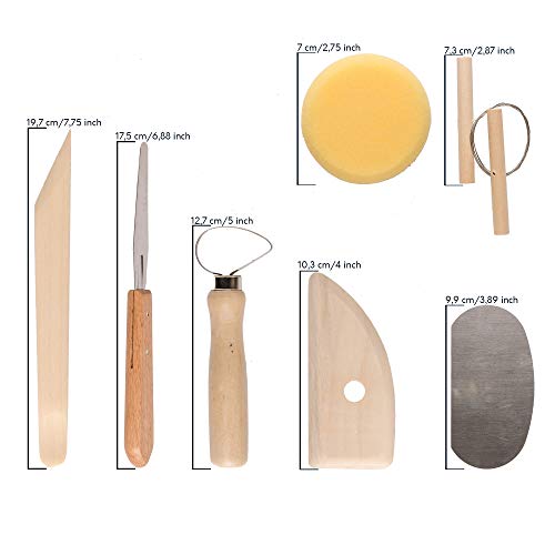 Pottery Tools by L&L - Clay Sculpting Tools for Clay Pottery - 30 ...