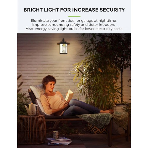 LOHAS Dusk to Dawn Sensor Light Bulbs, 40W Equivalent LED Outdoor Lighting