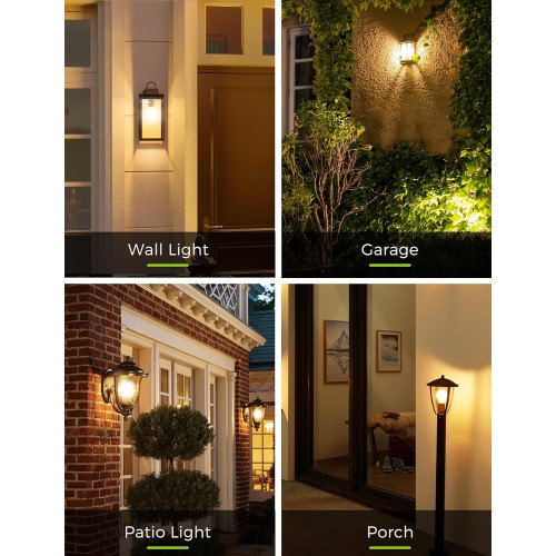 LOHAS Dusk to Dawn Sensor Light Bulbs, 40W Equivalent LED Outdoor Lighting