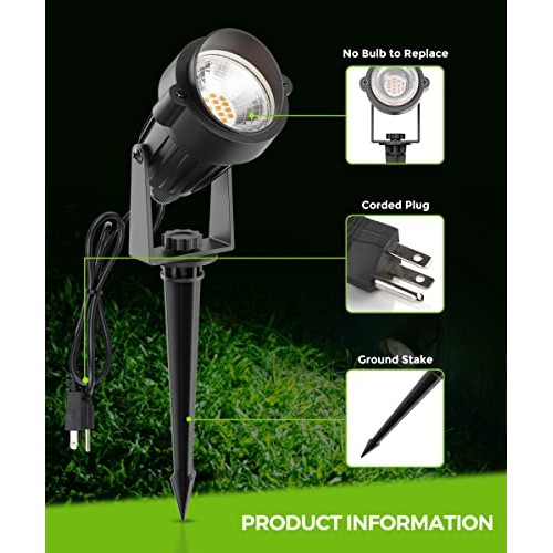 LOHAS Landscape LED Lighting Outdoor, Spotlights for Yard Pathway ...
