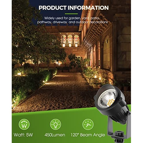 LOHAS Landscape LED Lighting Outdoor, Spotlights for Yard Pathway ...