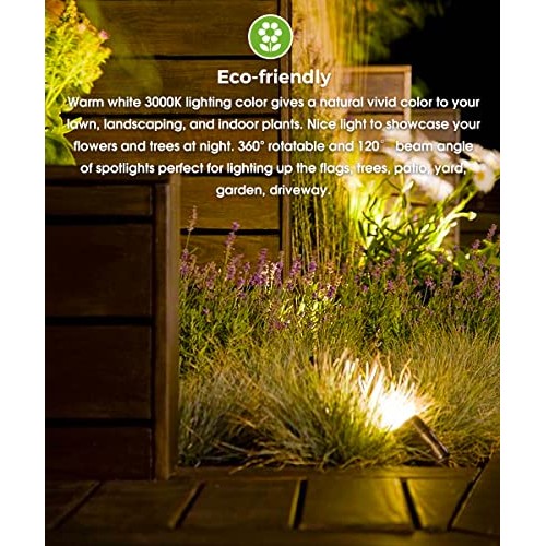 LOHAS Landscape LED Lighting Outdoor, Spotlights for Yard Pathway ...