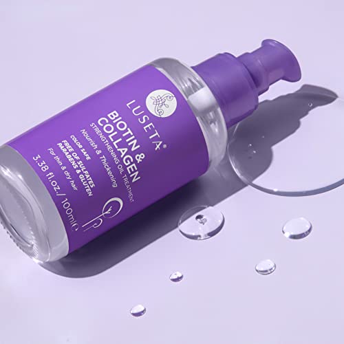 Luseta Biotin Hair Growth Serum, Hair Growth Oil for Thin & Dry Ha...