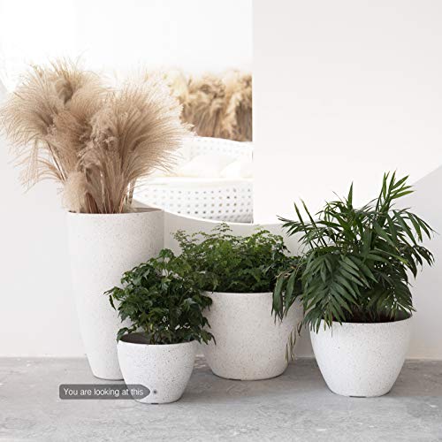 Flower Pots Outdoor Indoor Garden Planters,Plant Pots Containers w...