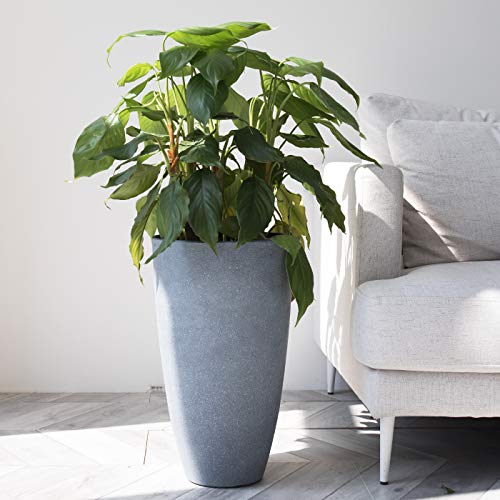LA JOLIE MUSE Tall Planters Set 2 Flower Pots, 20 Inch Each, Patio...