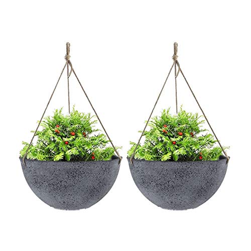 Large Hanging Planters for Outdoor Indoor Plants, Hanging Flower P...