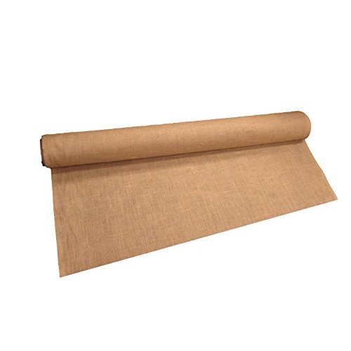 LA Linen 60-Inch Wide Natural Burlap , 10 Yard Roll