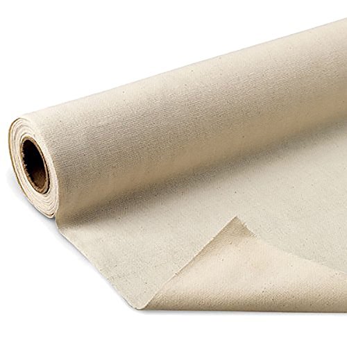 LA Linen 60 Wide Cotton Duck Canvas Fabric By The Yard, 10 oz, Na...
