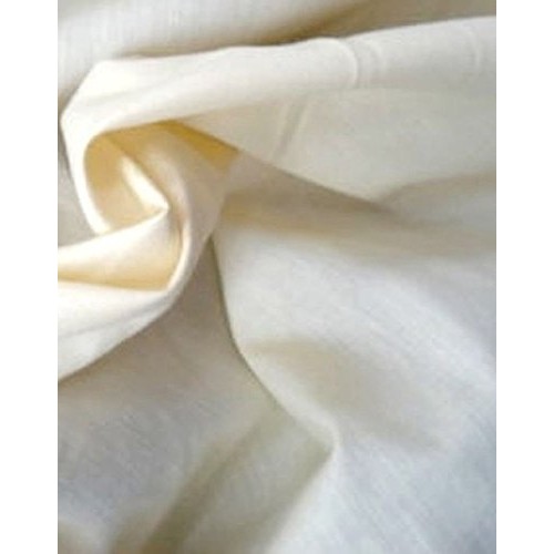 LA Linen 60 Wide Cotton Muslin Fabric / 50 Yards Roll / Natural