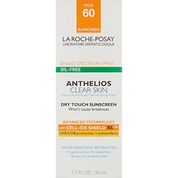 La Roche-Posay Anthelios Clear Skin Face Sunscreen for Oily Skin S...