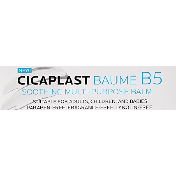 La Roche-Posay Cicaplast Baume B5 Multi-Purpose Balm for Hands, Fa...