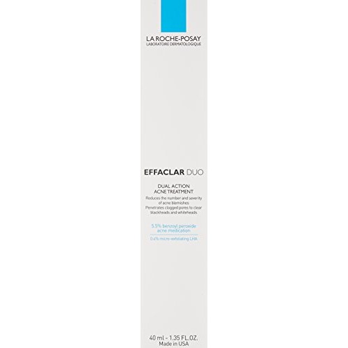 La Roche-Posay Effaclar Duo Acne Treatment Cream with Benzoyl Pero...