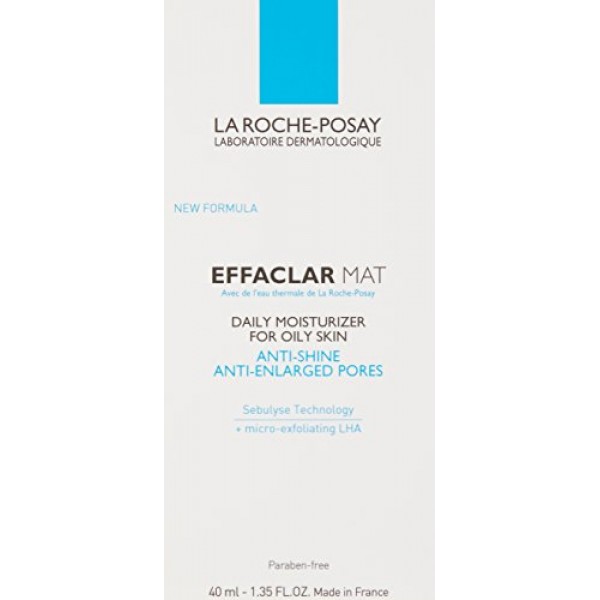 La Roche-Posay Effaclar Mat Oil-Free Face Moisturizer to Mattify O...