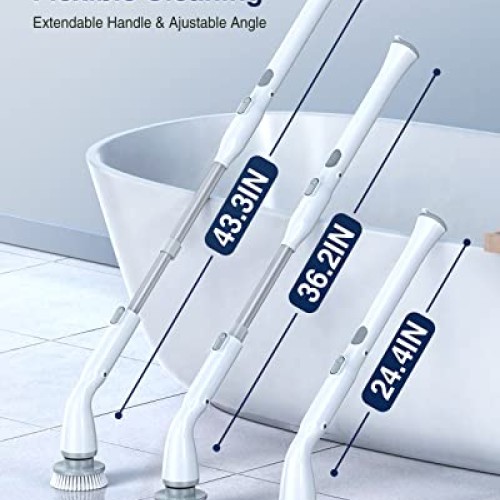 LABIGO Electric Spin Scrubber LA1 Pro, Cordless Spin Scrubber with...