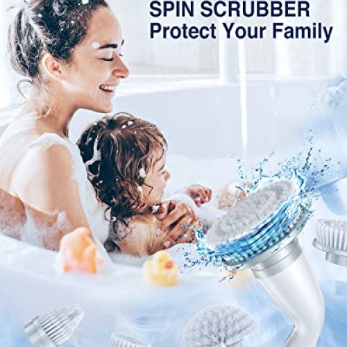 LABIGO Electric Spin Scrubber LA1 Pro, Cordless Spin Scrubber with...