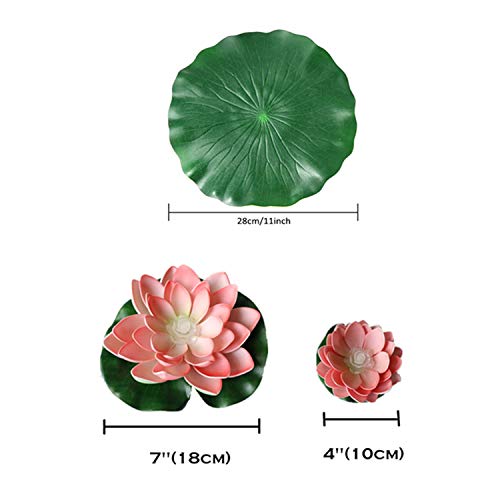 LACGO LED Waterproof Floating Lotus Light, Pond Light, Battery Ope...