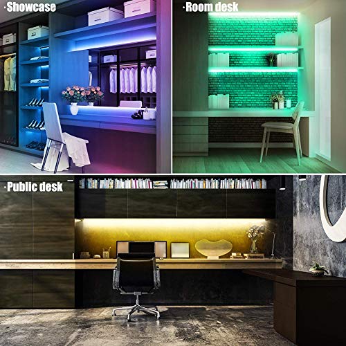 LAIFUNI Dimmable Under Cabinet Lighting, RGB LED Light Bar, Online...