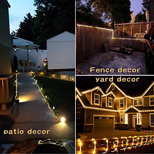 Solar Rope Light Waterproof IP65 39FT 100LEDs Outdoor LED ‎Solar O...