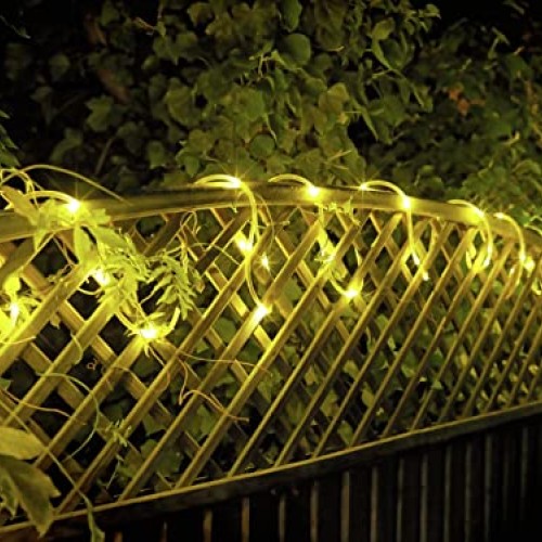 Solar Rope Light Waterproof IP65 39FT 100LEDs Outdoor LED ‎Solar O...