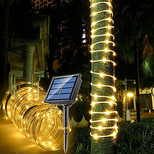 Solar Rope Light Waterproof IP65 39FT 100LEDs Outdoor LED ‎Solar O...