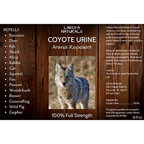 Lakota Naturals Coyote Urine All Natural Animal & Rodent Repellent...