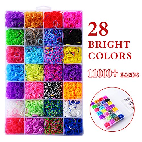 LALAJOY Rainbow Rubber Band Refill Kit, Over 11000 Premium Loom Ba...