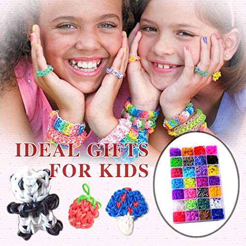 LALAJOY Rainbow Rubber Band Refill Kit, Over 11000 Premium Loom Ba...