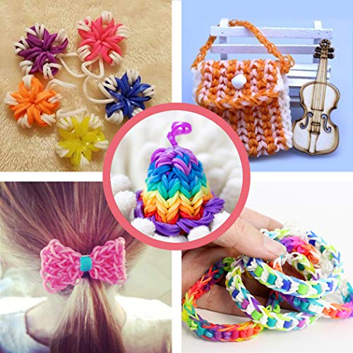 LALAJOY Rainbow Rubber Band Refill Kit, Over 11000 Premium Loom Ba...