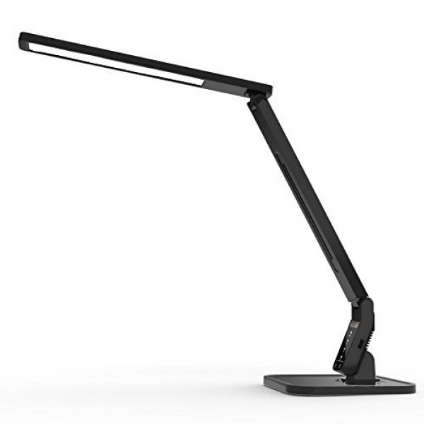 Lampat LED Desk Lamp, Dimmable LED Table Lamp Black, 4 Lighting Mo...