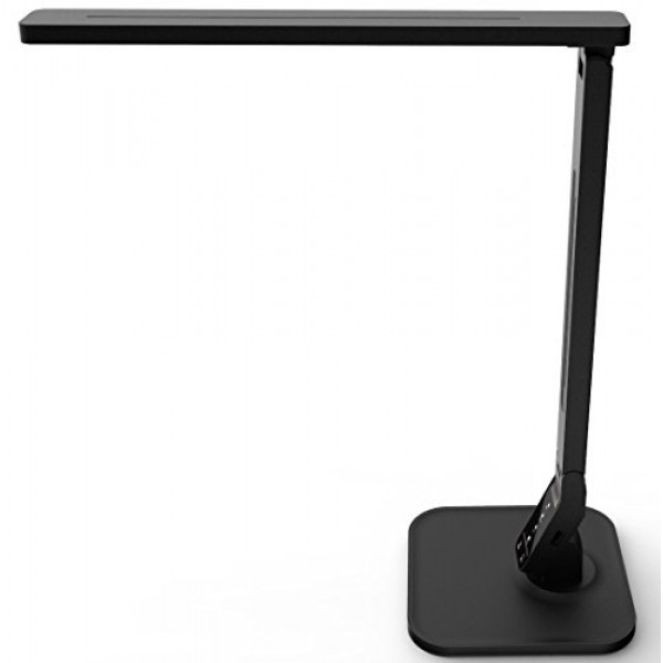 Lampat LED Desk Lamp, Dimmable LED Table Lamp Black, 4 Lighting Mo...