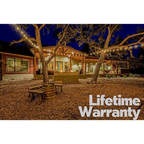String Lights, Lampat 25Ft G40 Globe String Lights with Bulbs-UL L...