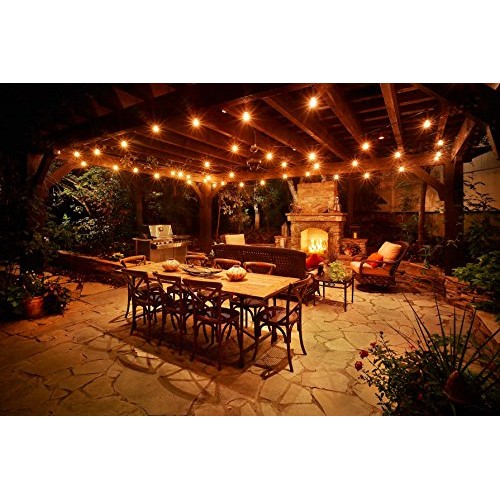 String Lights, Lampat 25Ft G40 Globe String Lights with Bulbs-UL L...