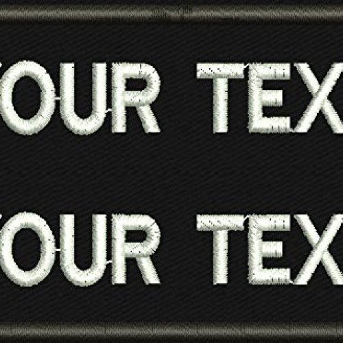Custom 2 Lines Embroidered Name Tag Personalized Name Patch Size 2...