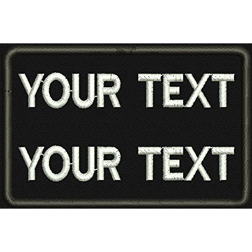Custom 2 Lines Embroidered Name Tag Personalized Name Patch Size 2...