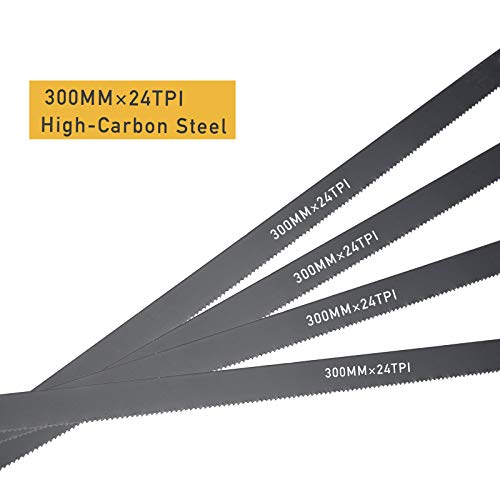 LAND 12 Inch Hacksaw - Heavy Duty Coping Saw with 4 Extra High-Car...