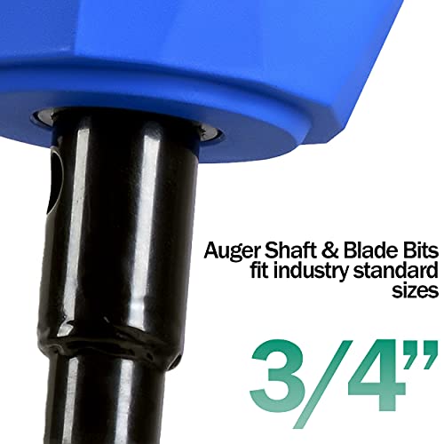 Landworks Earth Auger Power Head Steel 6 Inch x 30 Inch Bit Heav...