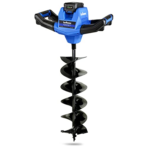 Landworks Earth Auger Power Head Steel 6 Inch x 30 Inch Bit Heav...