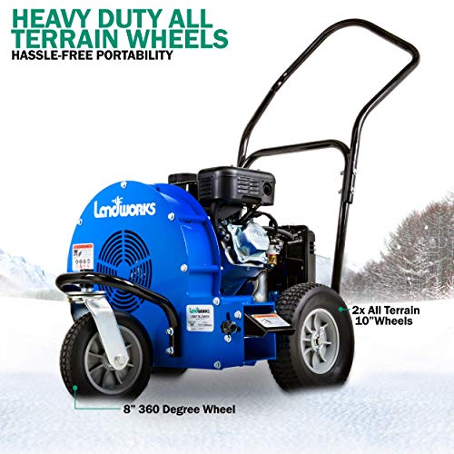 Landworks Leaf Blower Super Duty Wheeled Walk Behind Jet Sweep Man...
