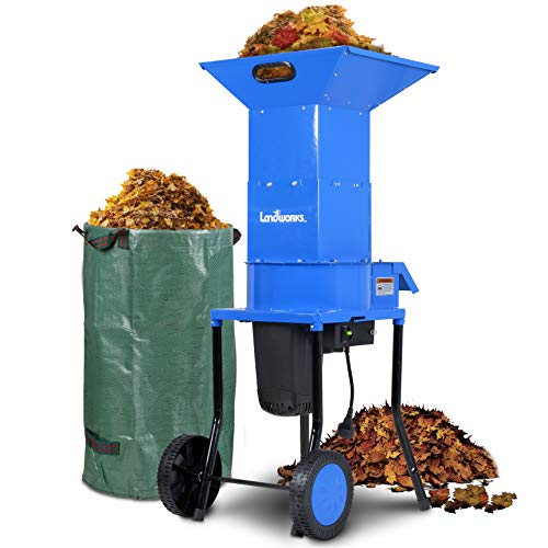 Landworks Leaf Mulcher Shredder Electric Green and Waste Managemen...
