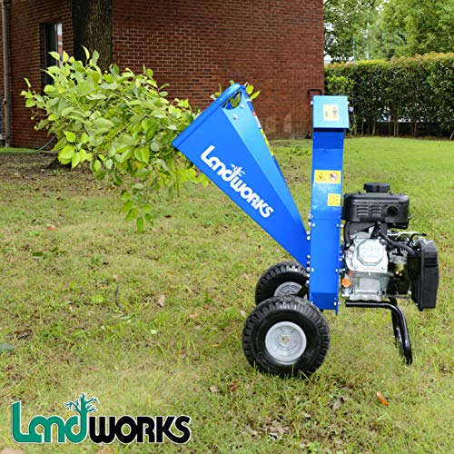 Landworks Mini Wood Chipper Shredder Mulcher Heavy Duty 7HP 212cc ...