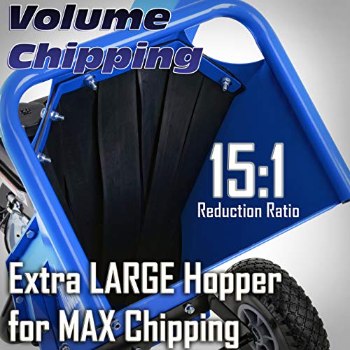 Landworks Mini Wood Chipper Shredder Mulcher Heavy Duty 7HP 212cc ...