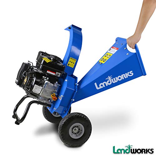 Landworks Mini Wood Chipper Shredder Mulcher Heavy Duty 7HP 212cc ...