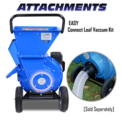 Landworks Wood Chipper Shredder Mulcher Super Heavy Duty 7HP 212cc...