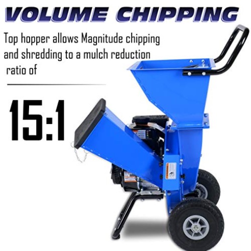 Landworks Wood Chipper Shredder Mulcher Super Heavy Duty 7HP 212cc...