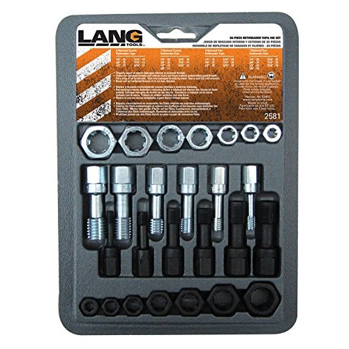Lang Tools 2581 26-Piece Thread Restorer Tap and Die Set